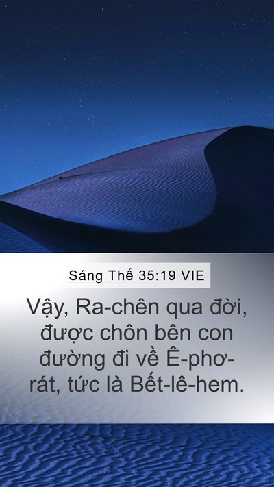 Sáng Thế 35:19 VIE Bible Verse Image