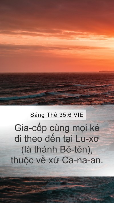 Sáng Thế 35:6 VIE Bible Verse Image