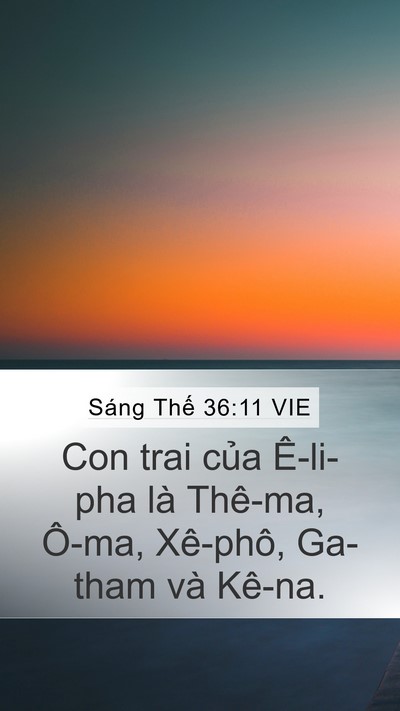 Sáng Thế 36:11 VIE Bible Verse Image