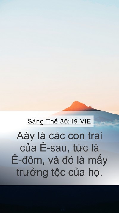 Sáng Thế 36:19 VIE Bible Verse Image