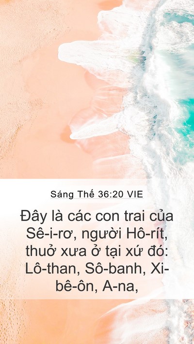 Sáng Thế 36:20 VIE Bible Verse Image
