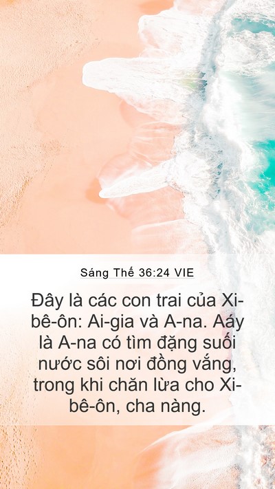 Sáng Thế 36:24 VIE Bible Verse Image