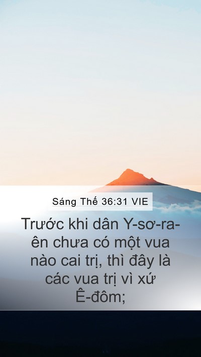 Sáng Thế 36:31 VIE Bible Verse Image
