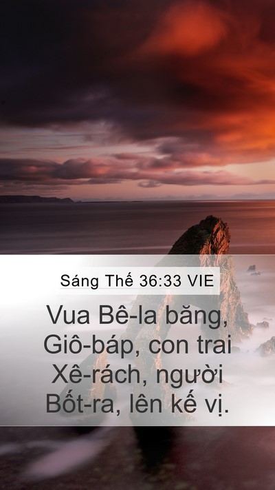 Sáng Thế 36:33 VIE Bible Verse Image