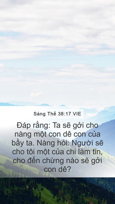 Sáng Thế 38:17 VIE Mobile Phone Wallpaper - Đáp rằng: Ta sẽ gởi cho nàng một con - Mobile Bible Verse Wallpaper