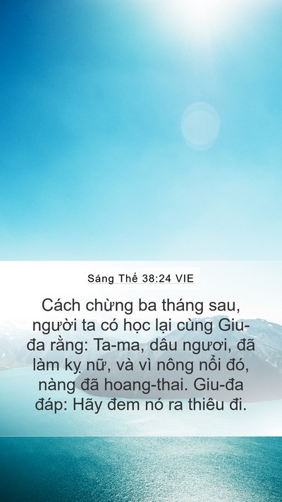 Sáng Thế 38:24 VIE Bible Verse Image