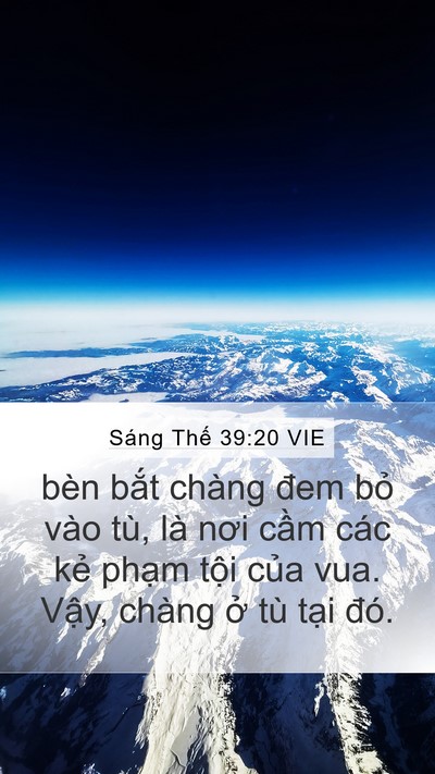 Sáng Thế 39:20 VIE Bible Verse Image
