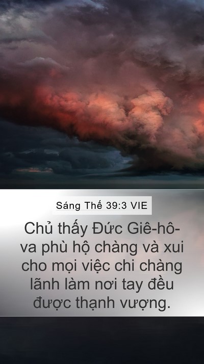 Sáng Thế 39:3 VIE Bible Verse Image