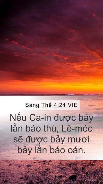 Sáng Thế 4:24 VIE Bible Verse Image