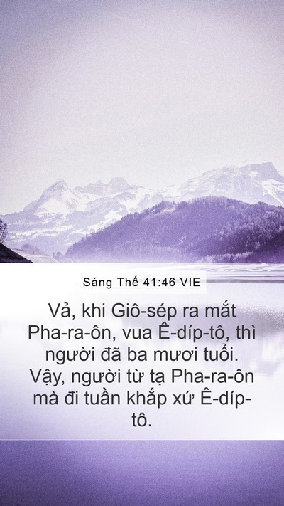Sáng Thế 41:46 VIE Bible Verse Image