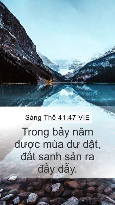 Sáng Thế 41:47 VIE Bible Verse Image
