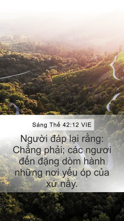 Sáng Thế 42:12 VIE Bible Verse Image
