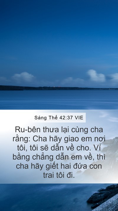 Sáng Thế 42:37 VIE Bible Verse Image