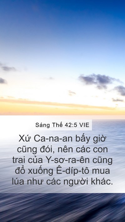 Sáng Thế 42:5 VIE Bible Verse Image