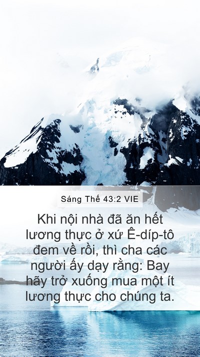 Sáng Thế 43:2 VIE Bible Verse Image