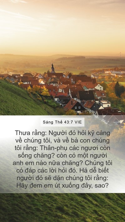 Sáng Thế 43:7 VIE Bible Verse Image