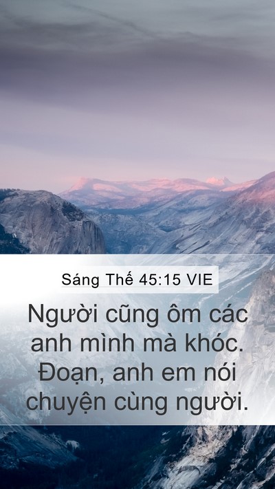 Sáng Thế 45:15 VIE Bible Verse Image