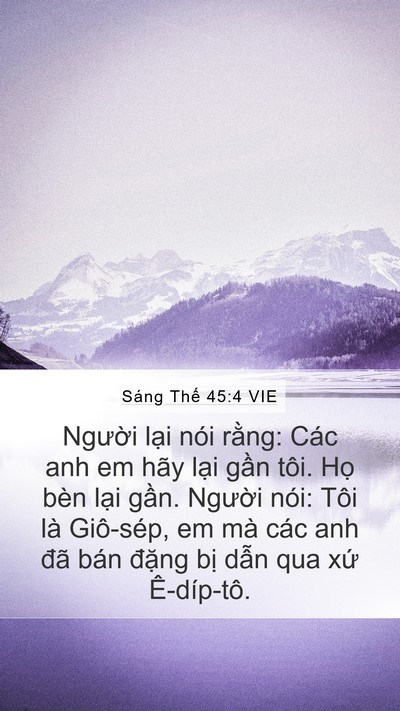 Sáng Thế 45:4 VIE Bible Verse Image