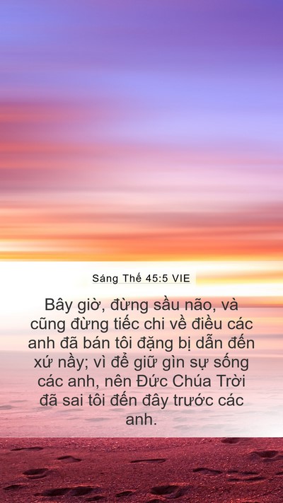 Sáng Thế 45:5 VIE Bible Verse Image