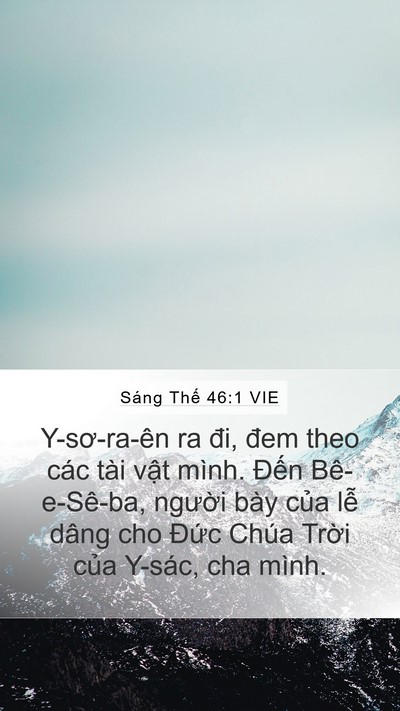 Sáng Thế 46:1 VIE Bible Verse Image