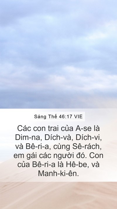 Sáng Thế 46:17 VIE Bible Verse Image