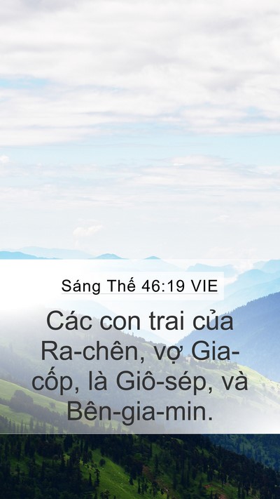Sáng Thế 46:19 VIE Bible Verse Image