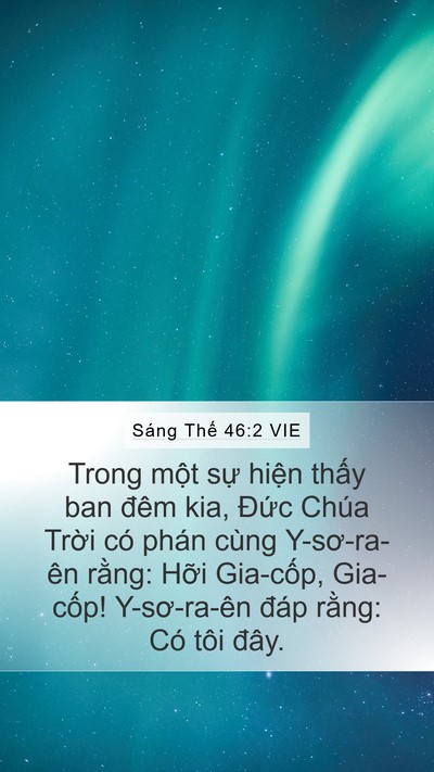 Sáng Thế 46:2 VIE Bible Verse Image
