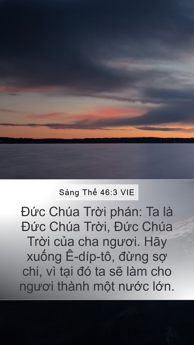 Sáng Thế 46:3 VIE Bible Verse Image