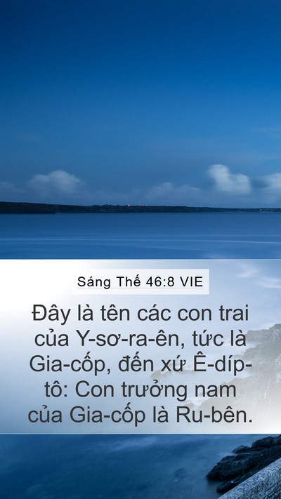 Sáng Thế 46:8 VIE Bible Verse Image