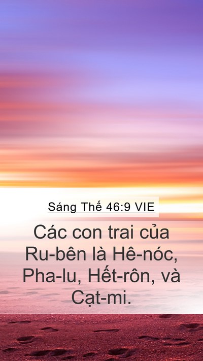Sáng Thế 46:9 VIE Bible Verse Image