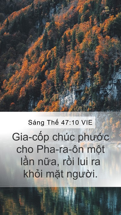 Sáng Thế 47:10 VIE Bible Verse Image
