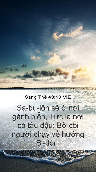 Sáng Thế 49:13 VIE Bible Verse Image