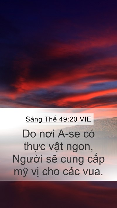 Sáng Thế 49:20 VIE Bible Verse Image