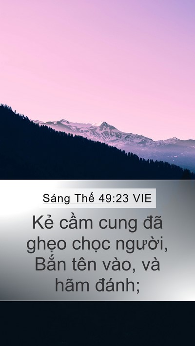Sáng Thế 49:23 VIE Bible Verse Image