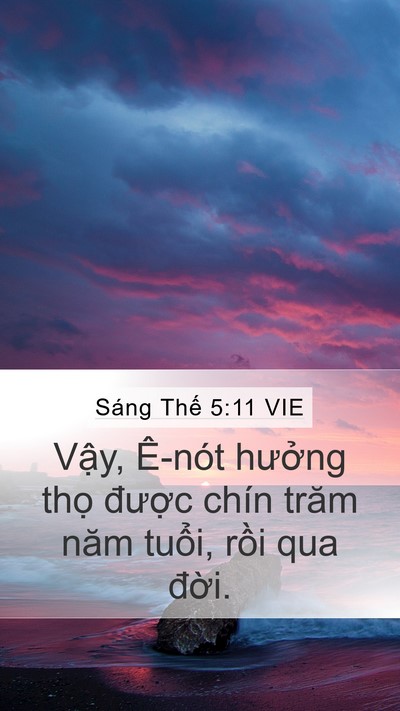 Sáng Thế 5:11 VIE Bible Verse Image