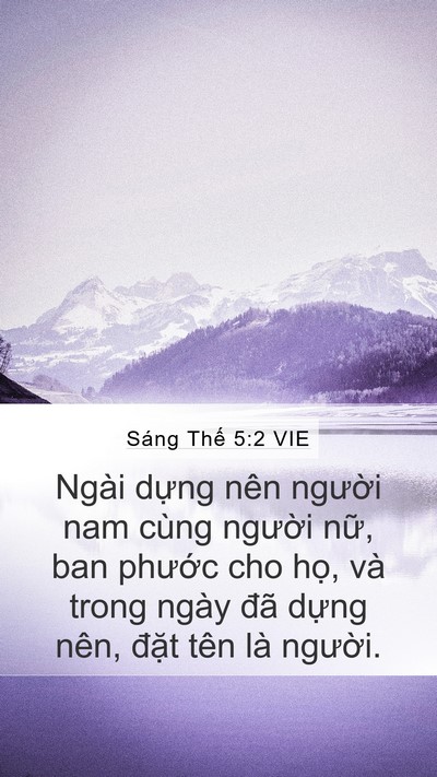 Sáng Thế 5:2 VIE Bible Verse Image