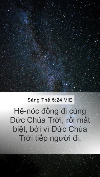 Sáng Thế 5:24 VIE Bible Verse Image