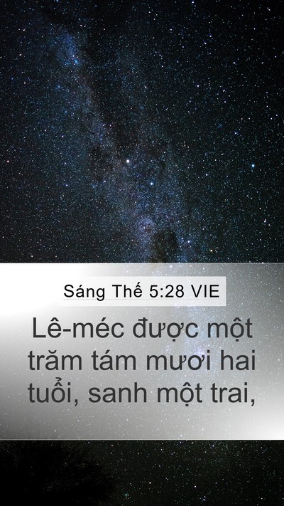 Sáng Thế 5:28 VIE Bible Verse Image