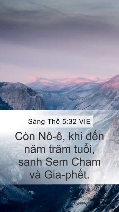 Sáng Thế 5:32 VIE Bible Verse Image