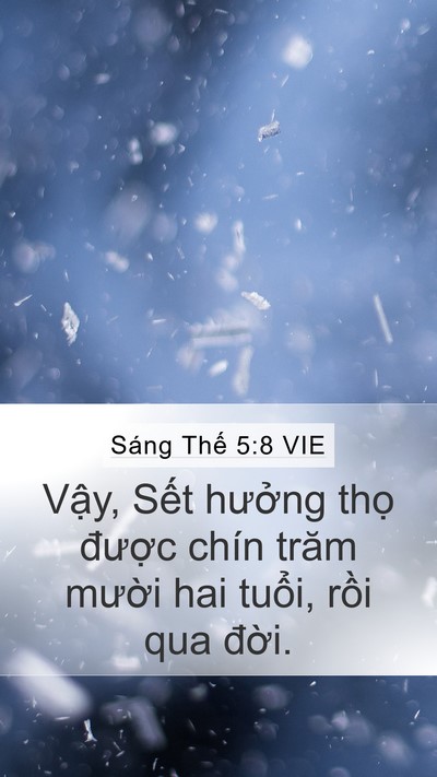 Sáng Thế 5:8 VIE Bible Verse Image