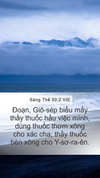 Sáng Thế 50:2 VIE Bible Verse Image