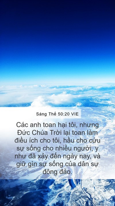 Sáng Thế 50:20 VIE Bible Verse Image