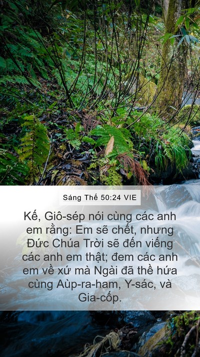 Sáng Thế 50:24 VIE Bible Verse Image