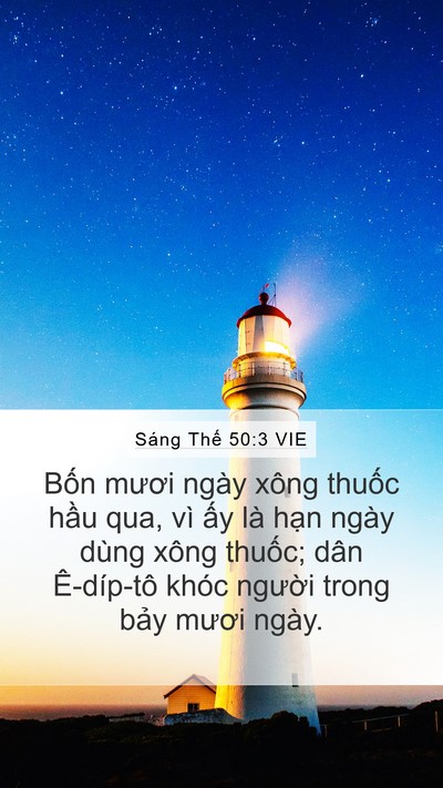 Sáng Thế 50:3 VIE Bible Verse Image