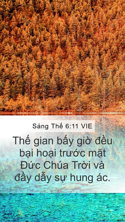 Sáng Thế 6:11 VIE Bible Verse Image