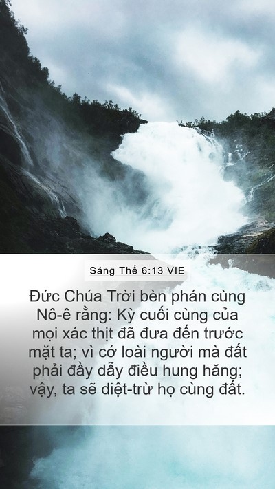 Sáng Thế 6:13 VIE Bible Verse Image