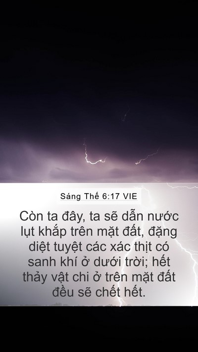 Sáng Thế 6:17 VIE Bible Verse Image
