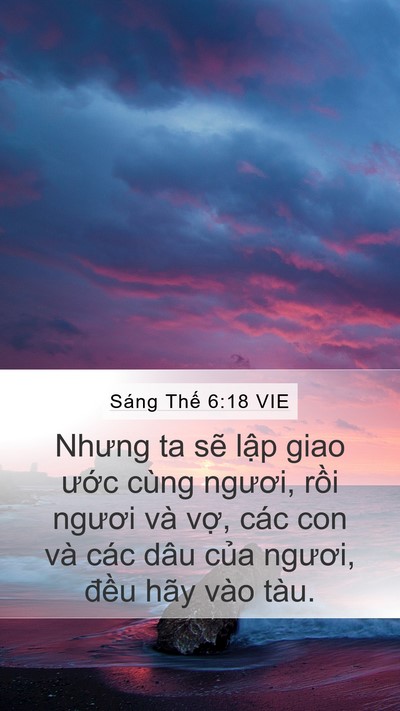 Sáng Thế 6:18 VIE Bible Verse Image