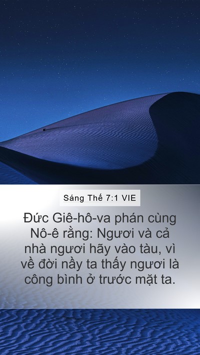 Sáng Thế 7:1 VIE Bible Verse Image