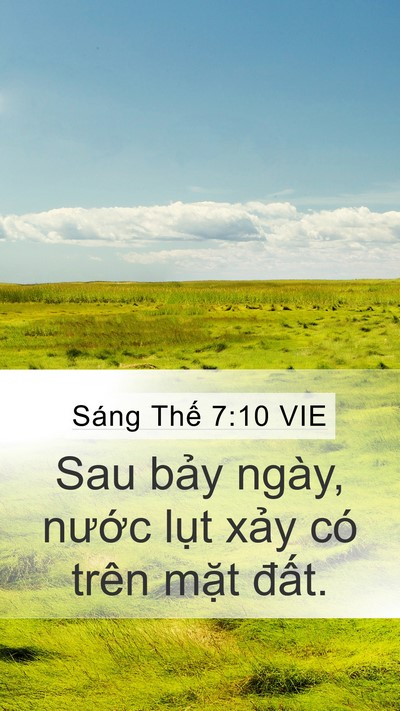 Sáng Thế 7:10 VIE Bible Verse Image